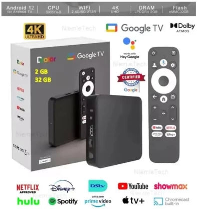Dcolor TV box: Pre-loaded with apps plus support